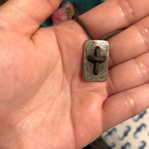James Avery Jewelry - James Avery leather cross shield necklace James Avery Jewelry - James Avery leather cross shield necklace